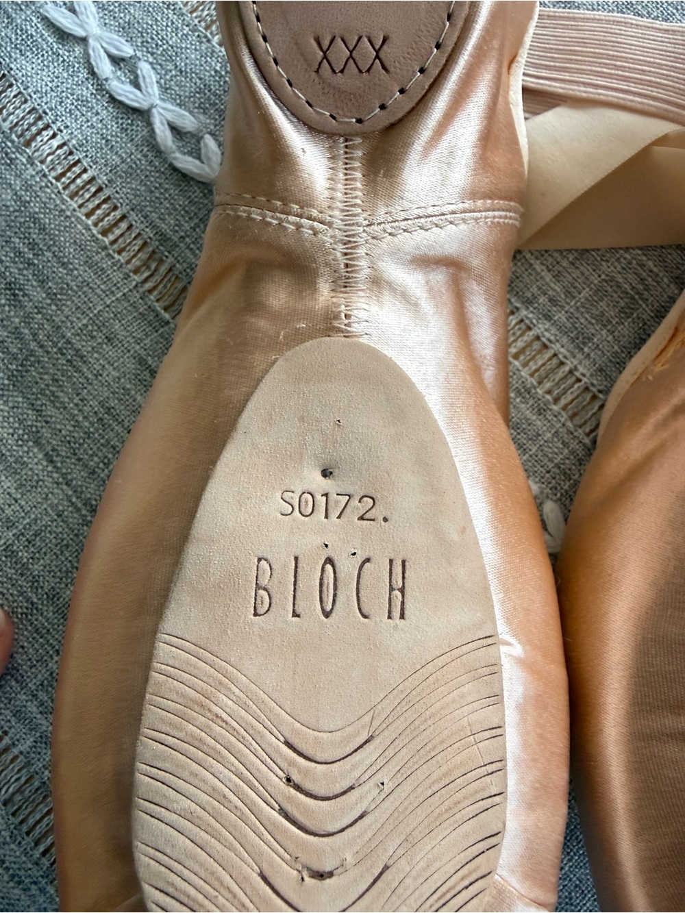 BLOCH Eurostretch Split Sole Pointe Shoes Never Worn Size 6.5 XXX - Picture 4 of 8